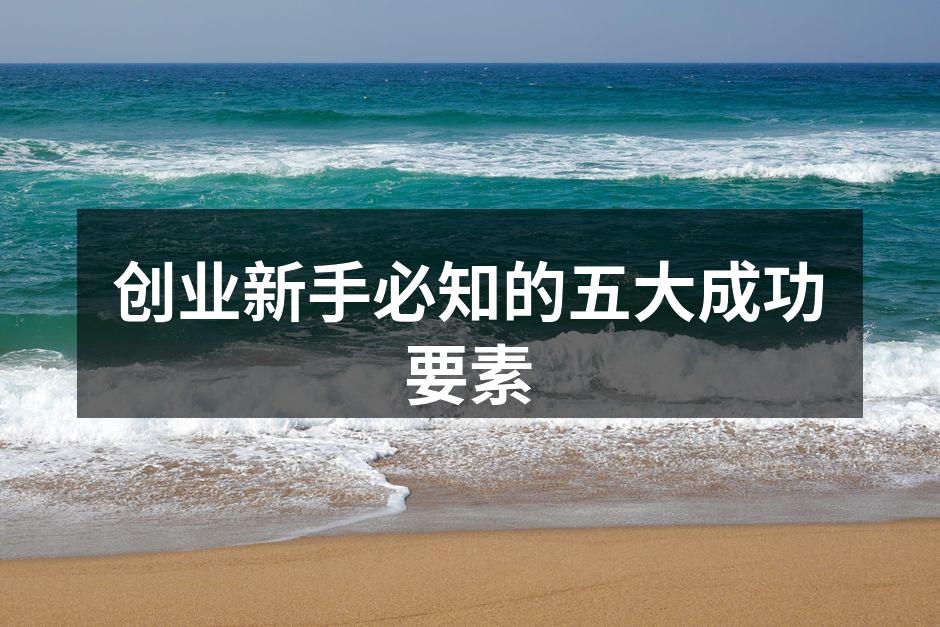 创业新手必知的五大成功要素